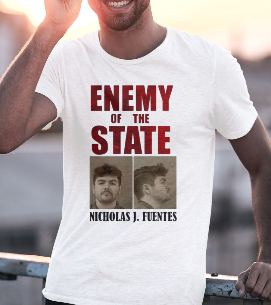Enemy Of The State Nicholas J Fuentes Shot Image T-Shirt