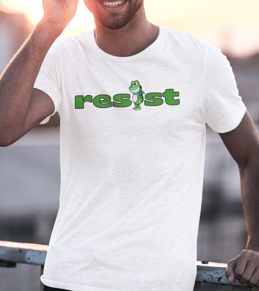 Antifa Frog Resist City Of Roses Chapter Portland Oregon T-Shirt