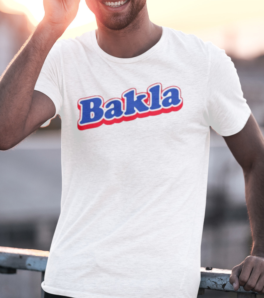 Bakla Bold Blue And Red T-Shirt