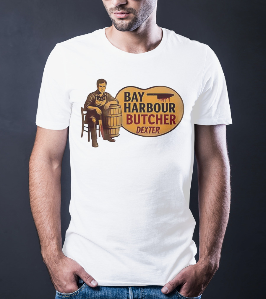 Bay Harbour Butcher Dexter Barrel Dark Vintage Style T-Shirt