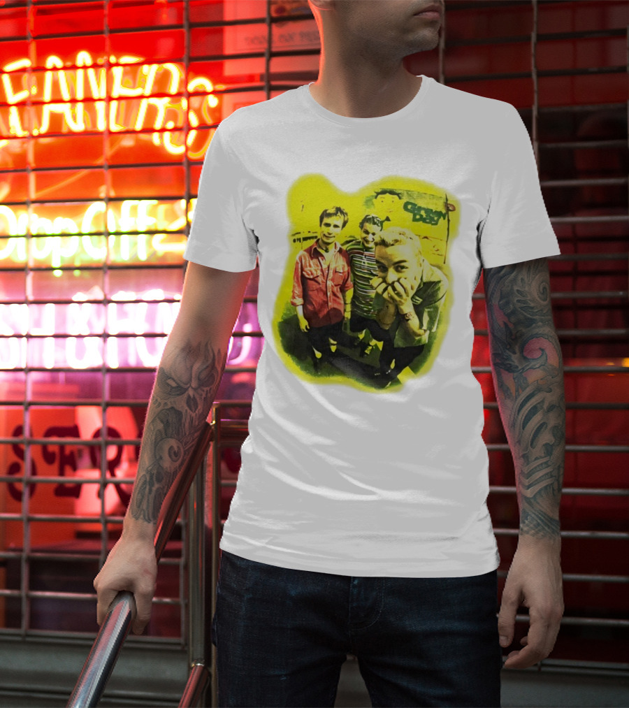 Green Day Dookie Tour 1994 Vintage Punk Rock Band Image T-Shirt