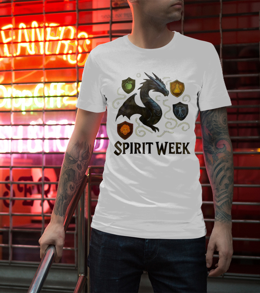 Dragon Shield Icons Spirit Week Design T-Shirt