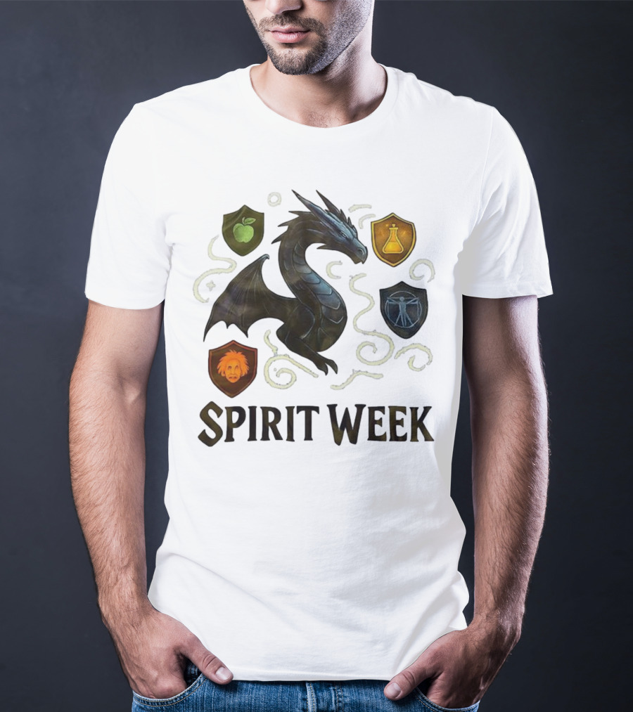 Dragon Shield Icons Spirit Week Design T-Shirt