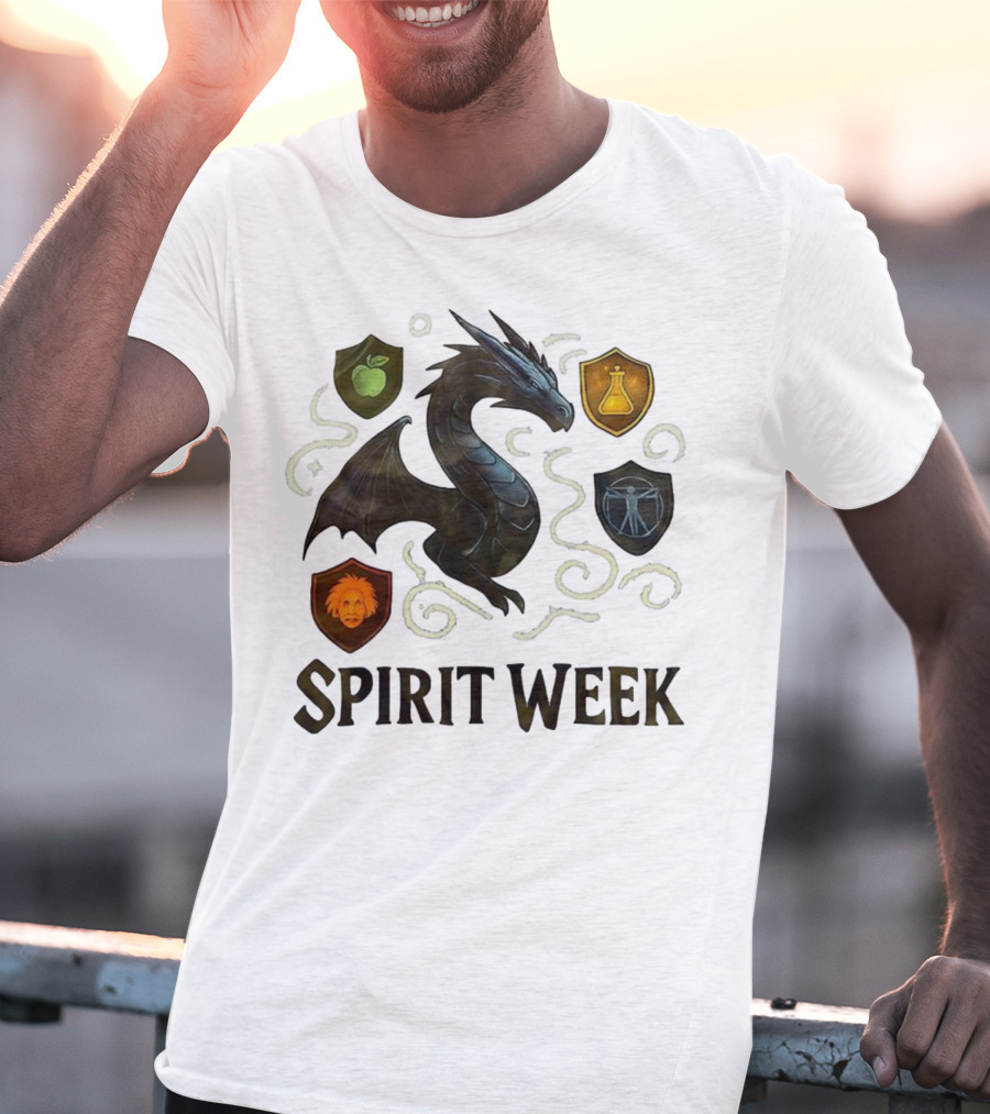 Dragon Shield Icons Spirit Week Design T-Shirt