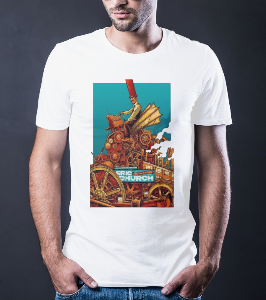 Eric Church The Outsiders Revival Tour Grand Rapids Oct 10 2025 Take The Machine T-Shirt