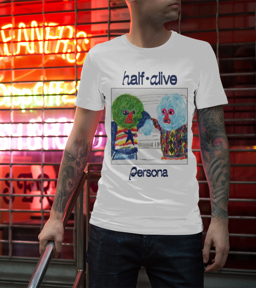 Half Alive Persona Crayon Art Duo T-Shirt