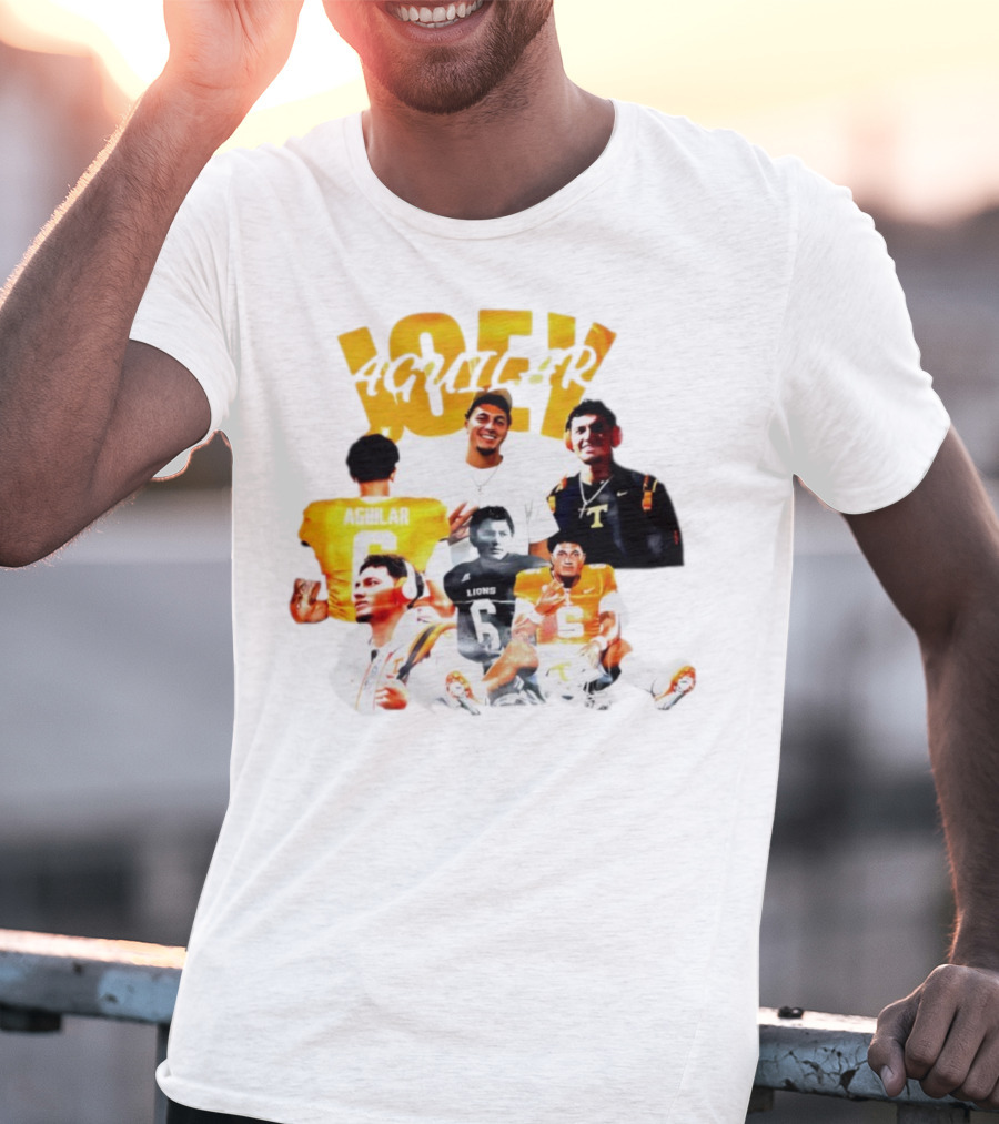 Joey Aguilar Tennessee Volunteers Football Lions Number 6 T-Shirt