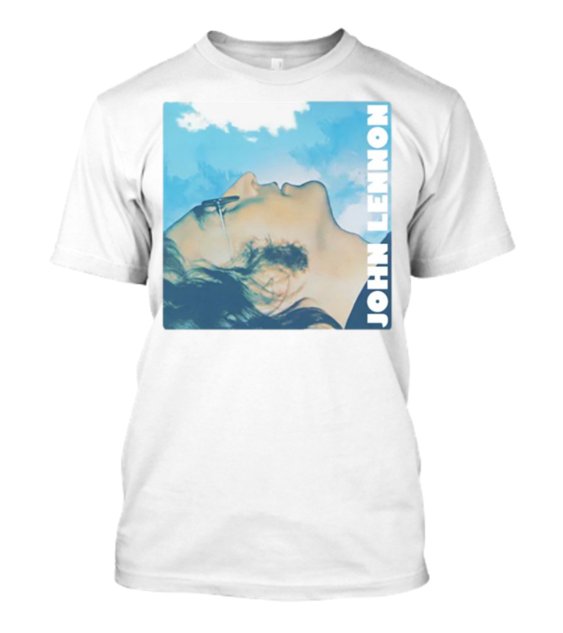 John Lennon Skyward Watercolor Portrait T-Shirt