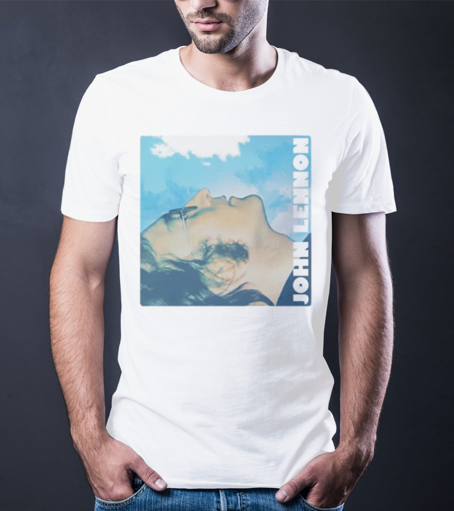John Lennon Skyward Watercolor Portrait T-Shirt