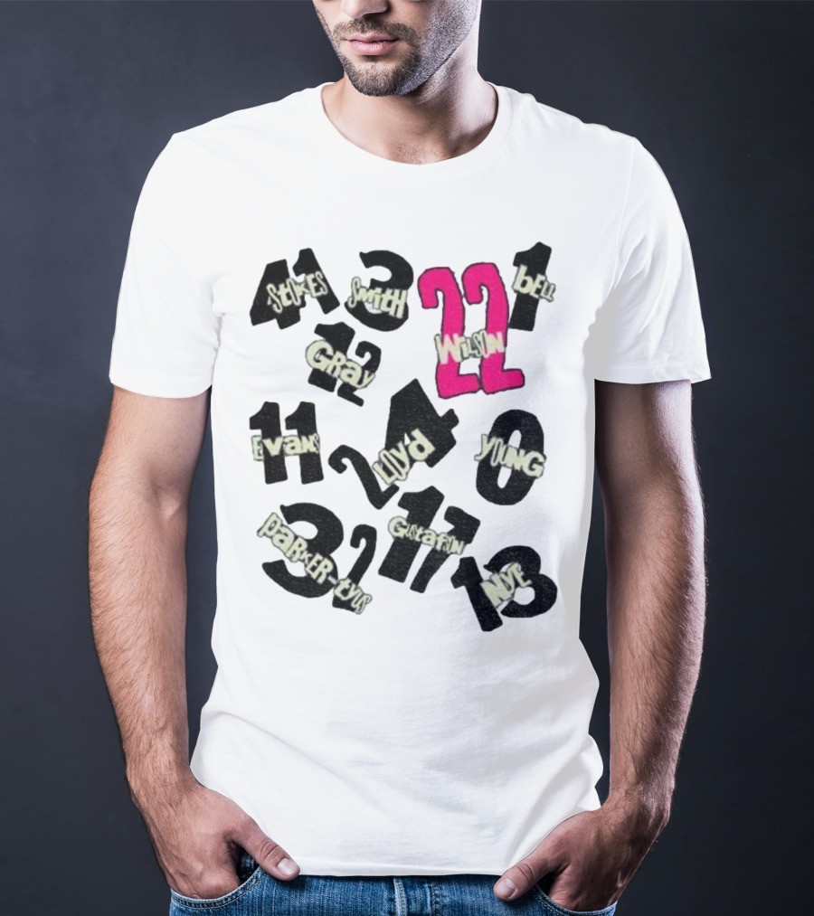 Las Vegas Aces 2022-23-25 World Champions Lloyd Wilson Young Parker Bell Stokes Smith Gray Plum Evans T-Shirt