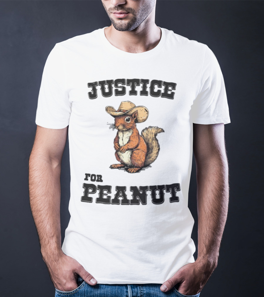 Justice For Peanut Cowboy Squirrel Limited Edition Alex Jones T-Shirt