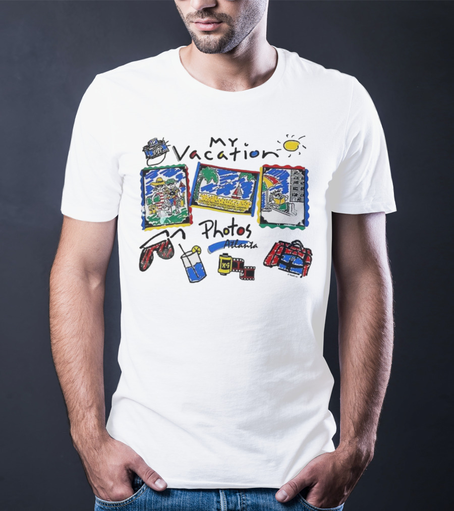 My Vacation Photos A74 Atlanta Sun Beach Camera Film Rolls T-Shirt