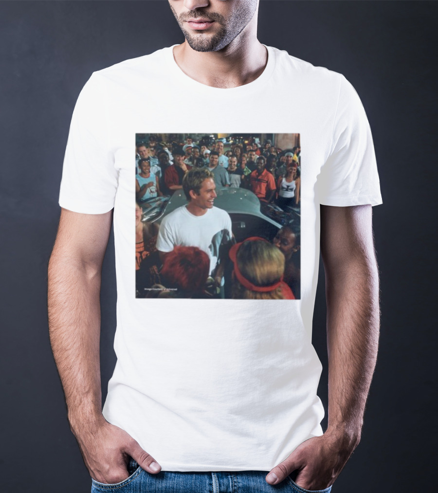 Paul Walker 51st Birthday Celebration Fast And Furious Scene T-Shirt
