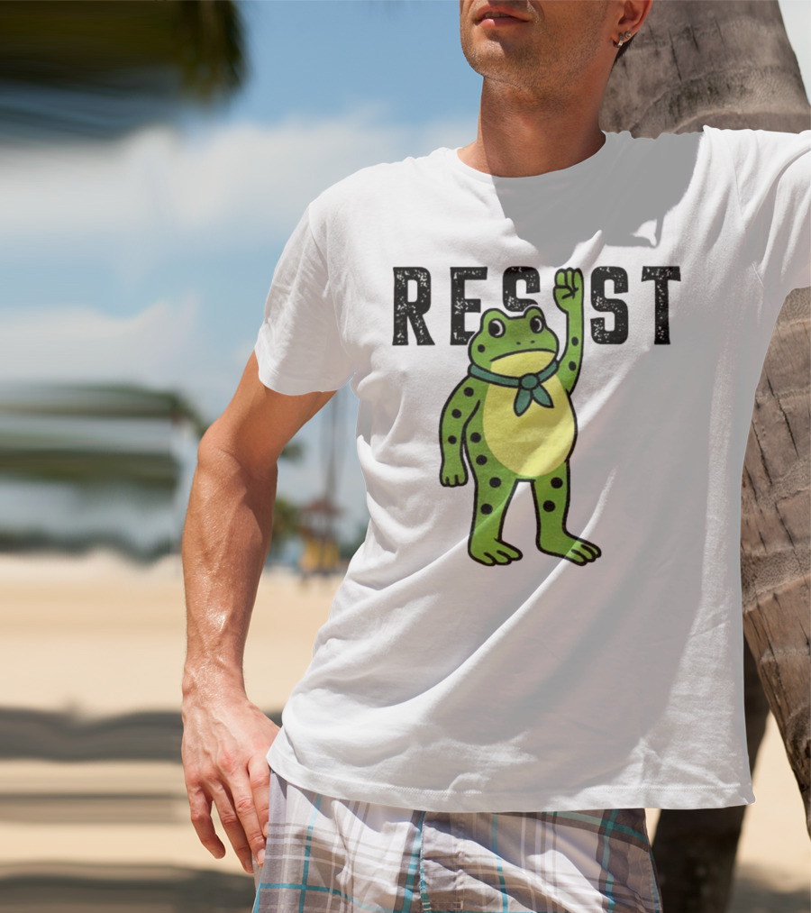 Portland Frog Resist Free Portland Ribbit Power T-Shirt