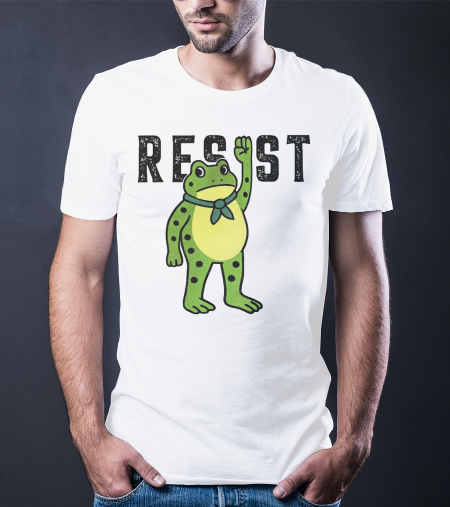 Portland Frog Resist Free Portland Ribbit Power T-Shirt