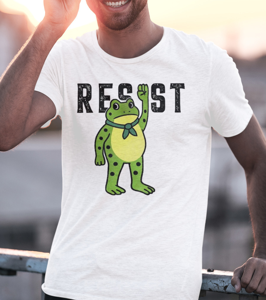 Portland Frog Resist Free Portland Ribbit Power T-Shirt