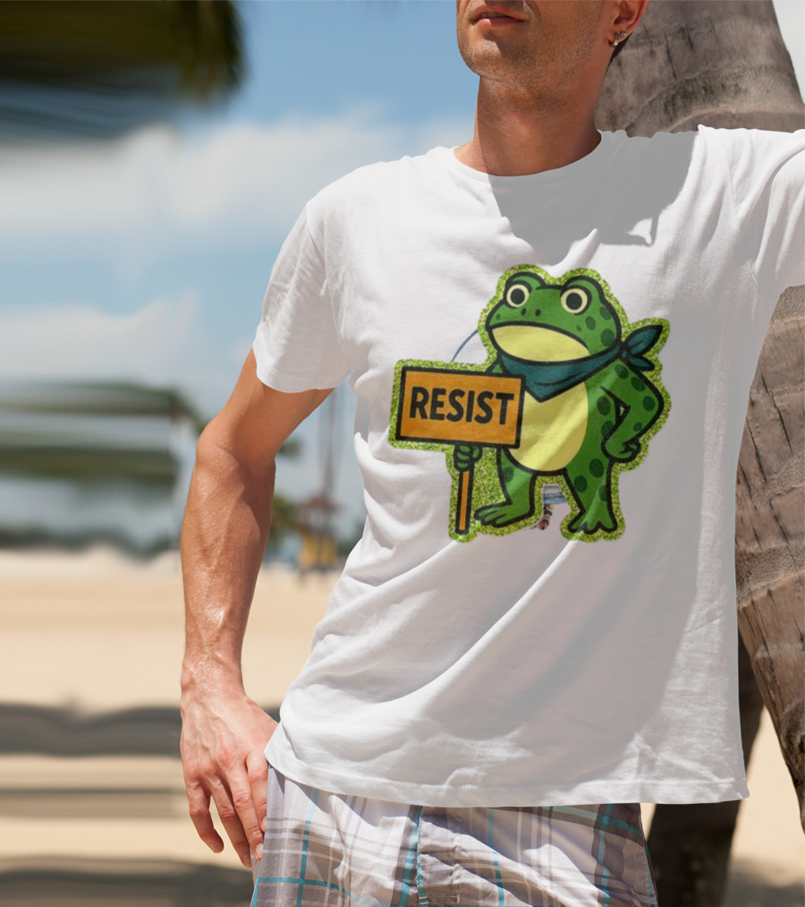 Portland Protest Frog Resist Freedom Anti-ICE T-Shirt