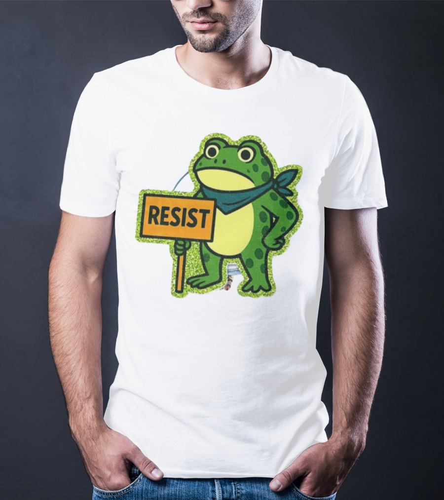 Portland Protest Frog Resist Freedom Anti-ICE T-Shirt