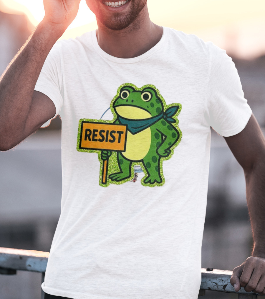 Portland Protest Frog Resist Freedom Anti-ICE T-Shirt
