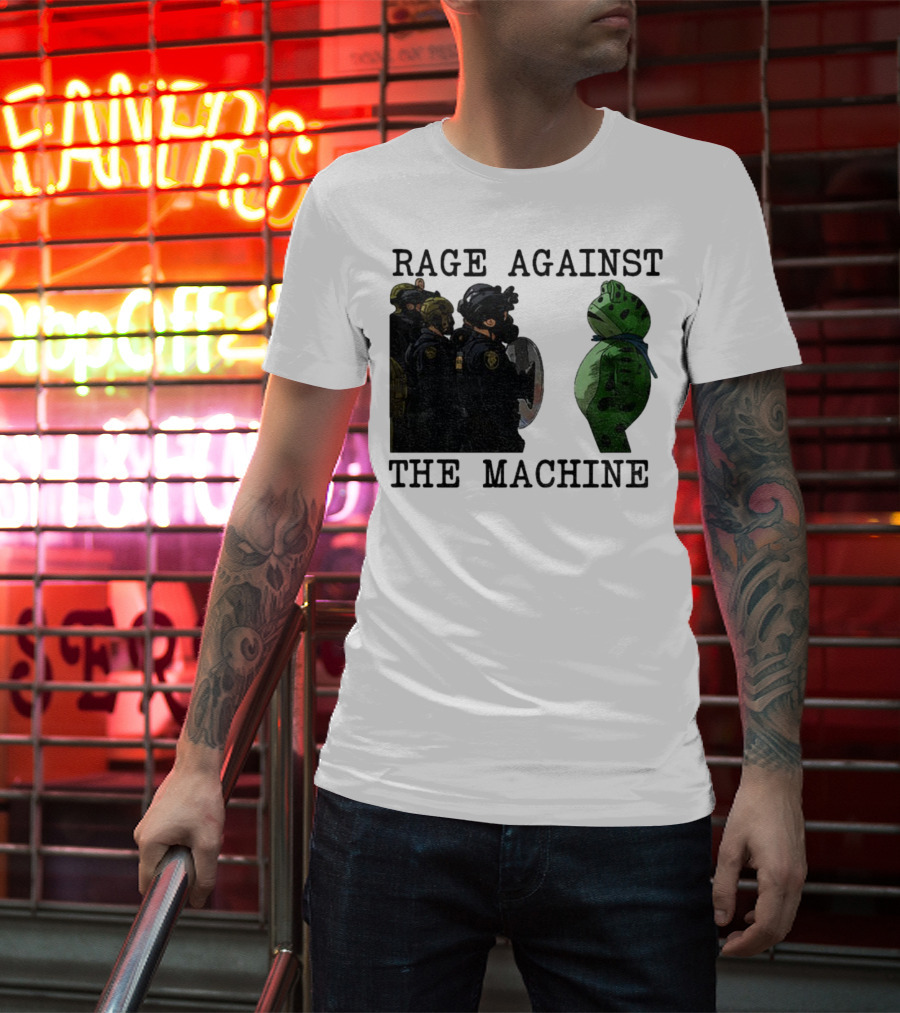 Rage Against The Machine Portland Frog Protest Poland 2025 Political T-Shirt