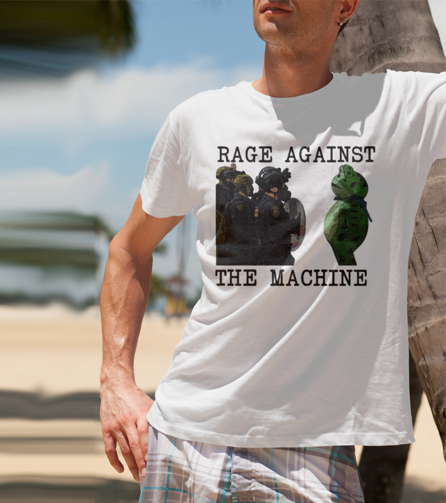 Rage Against The Machine Portland Frog Protest Poland 2025 Political T-Shirt