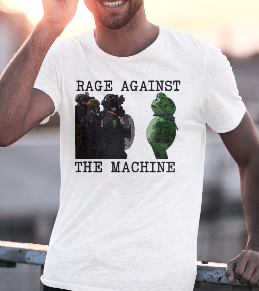 Rage Against The Machine Portland Frog Protest Poland 2025 Political T-Shirt