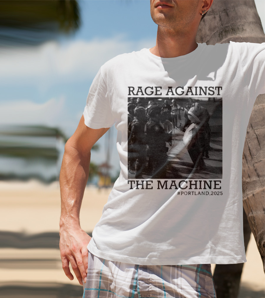 Rage Against The Machine Portland Frog Protest 2025 T-Shirt