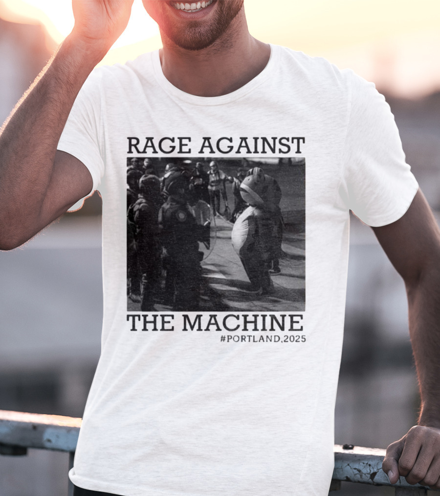 Rage Against The Machine Portland Frog Protest 2025 T-Shirt