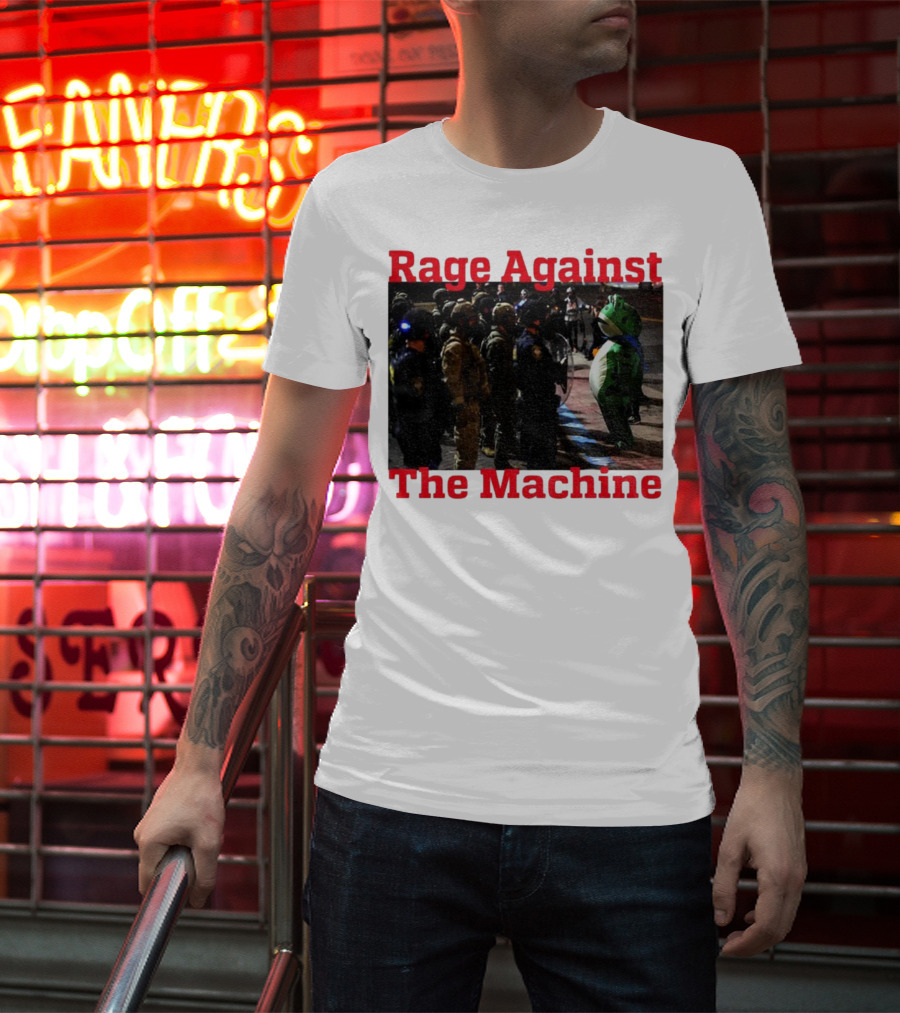 Rage Against The Machine Portland Frog Protest T-Shirt