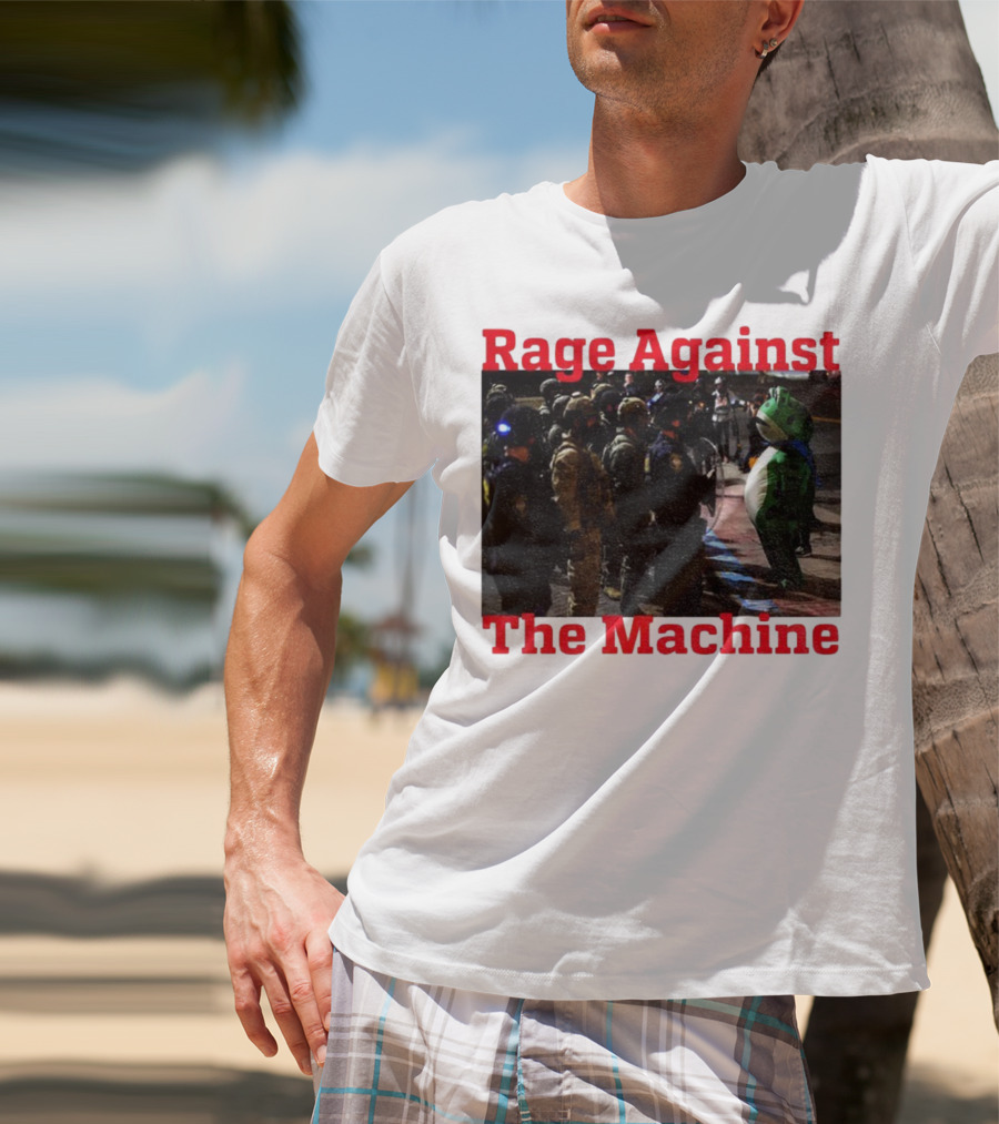 Rage Against The Machine Portland Frog Protest T-Shirt