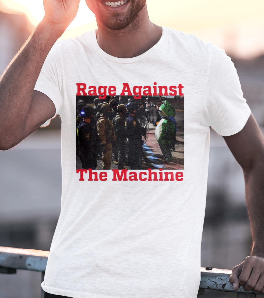 Rage Against The Machine Portland Frog Protest T-Shirt