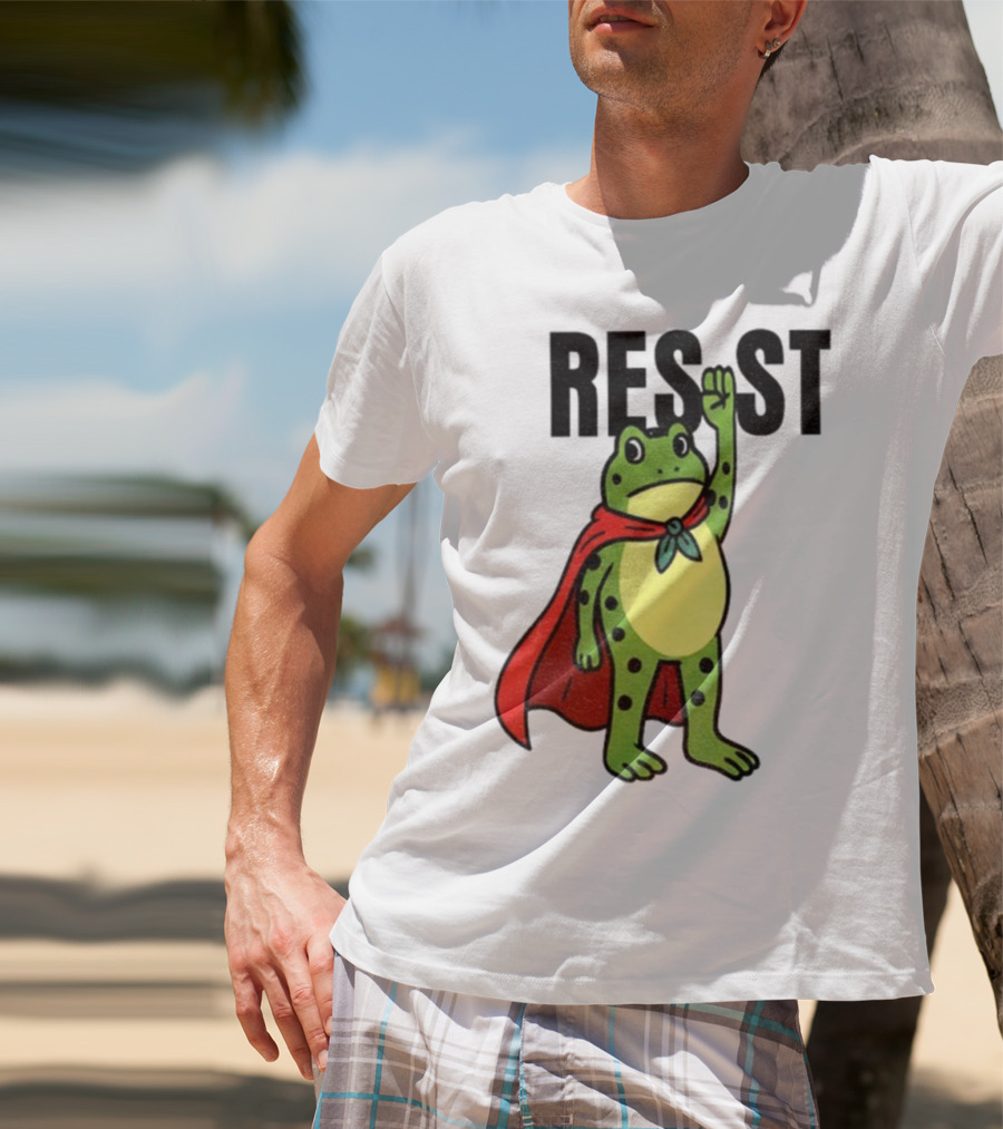 Resist Portland Frog Rage Against Machine Iconic Symbol T-Shirt