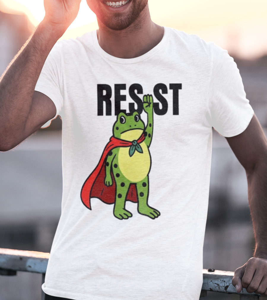 Resist Portland Frog Rage Against Machine Iconic Symbol T-Shirt