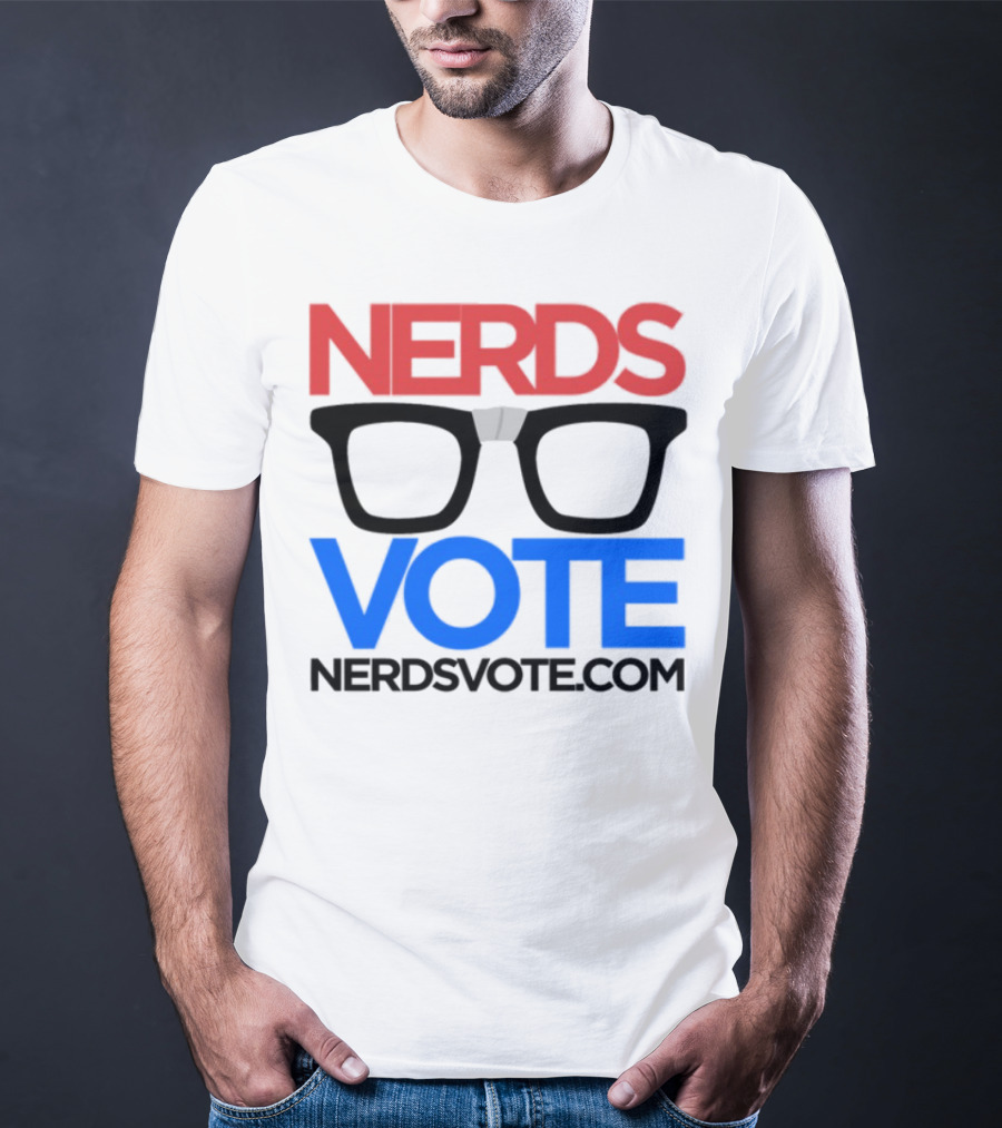 NERDSVOTE Steve Blum Collaboration Nerds Vote Initiative T-Shirt