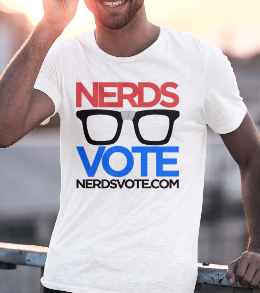 NERDSVOTE Steve Blum Collaboration Nerds Vote Initiative T-Shirt