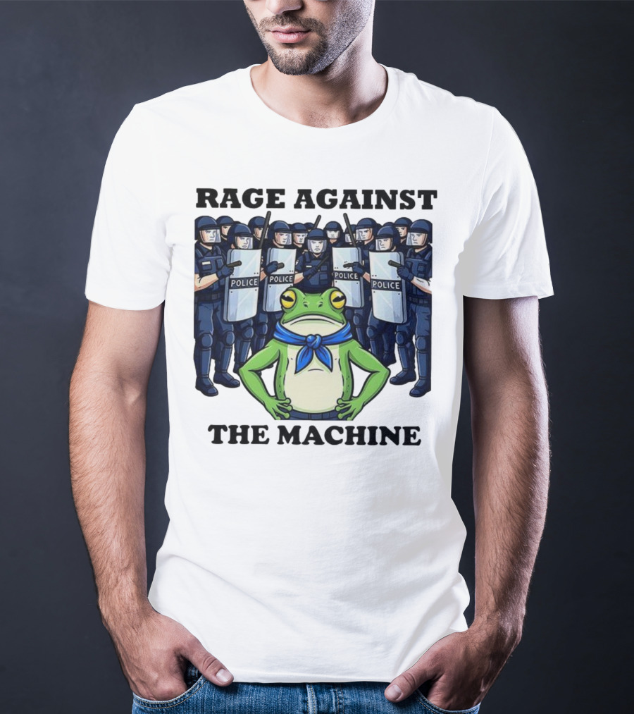 Rage Against The Machine Frog Police Standoff T-Shirt