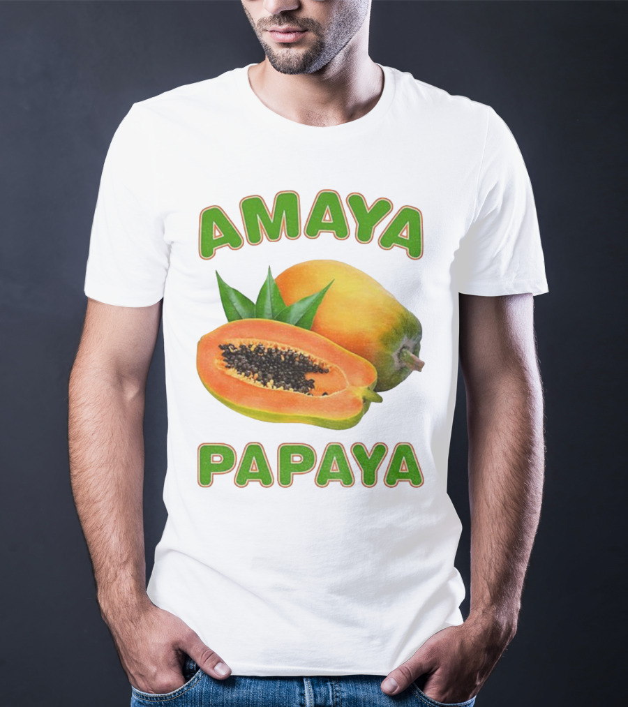 Amaya Papaya Fresh Tropical Fruit Slice T-Shirt