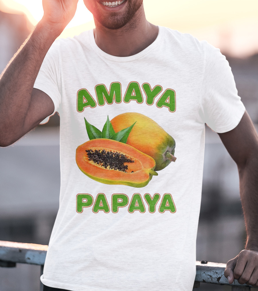 Amaya Papaya Fresh Tropical Fruit Slice T-Shirt