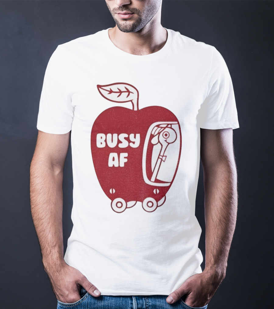 Busy AF Apple Scooter T-Shirt