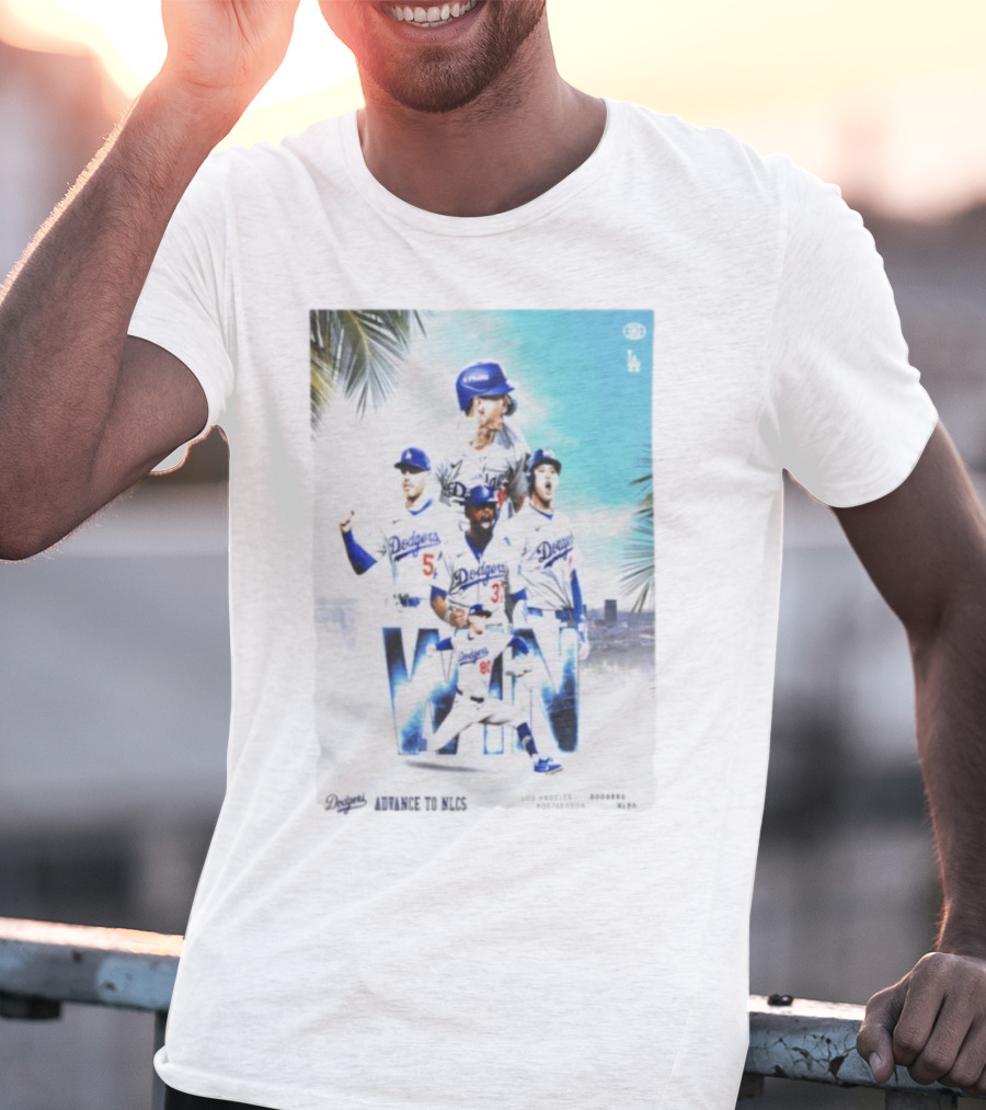 Los Angeles Dodgers Advance To 2025 NLCS Victory Celebration T-Shirt