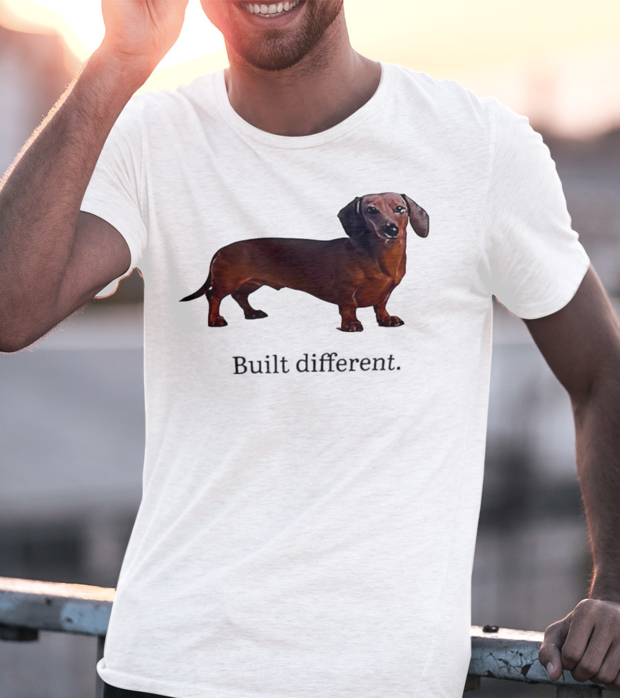 Dachshund Built Different T-Shirt