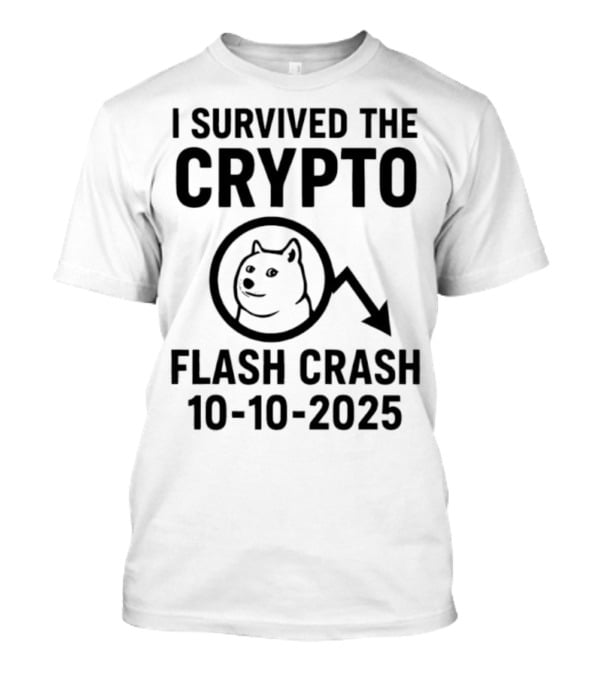 Survived The Crypto Flash Crash Dog 10-10-2025 T-Shirt