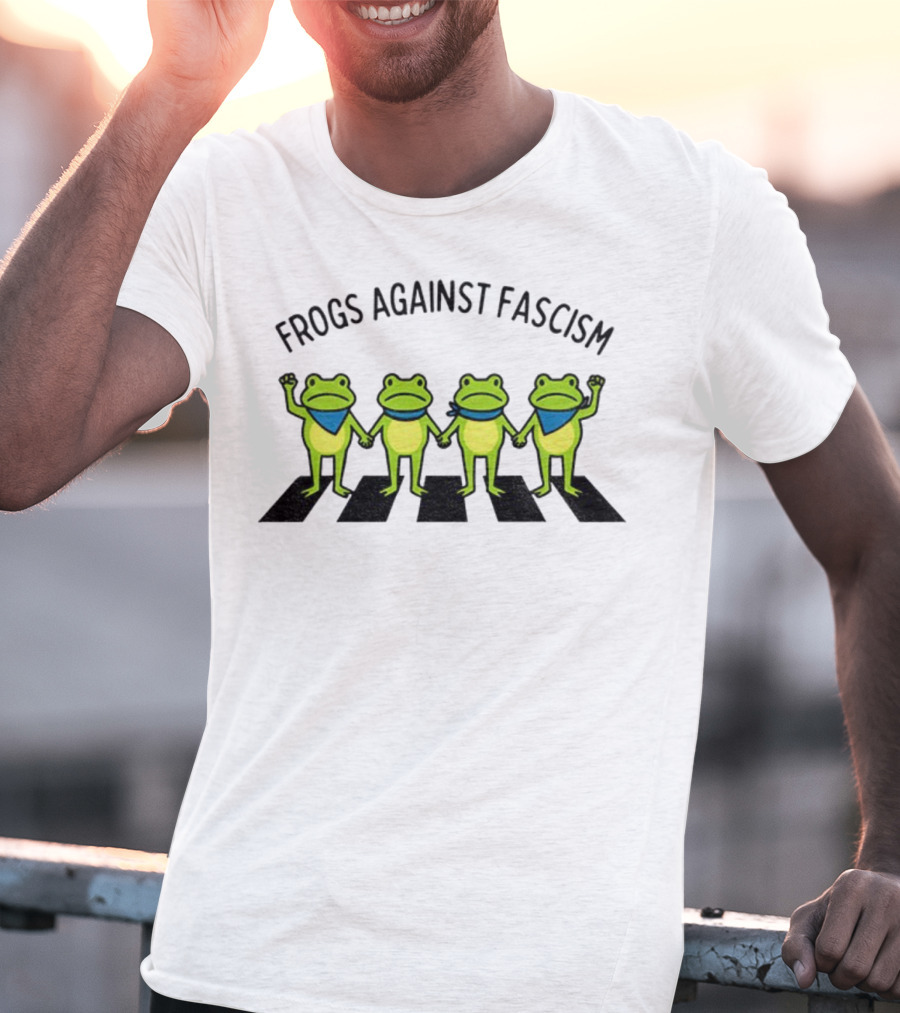 Frogs Against Fascism Anti Fascism Abolish ICE Portland Protest T-Shirt