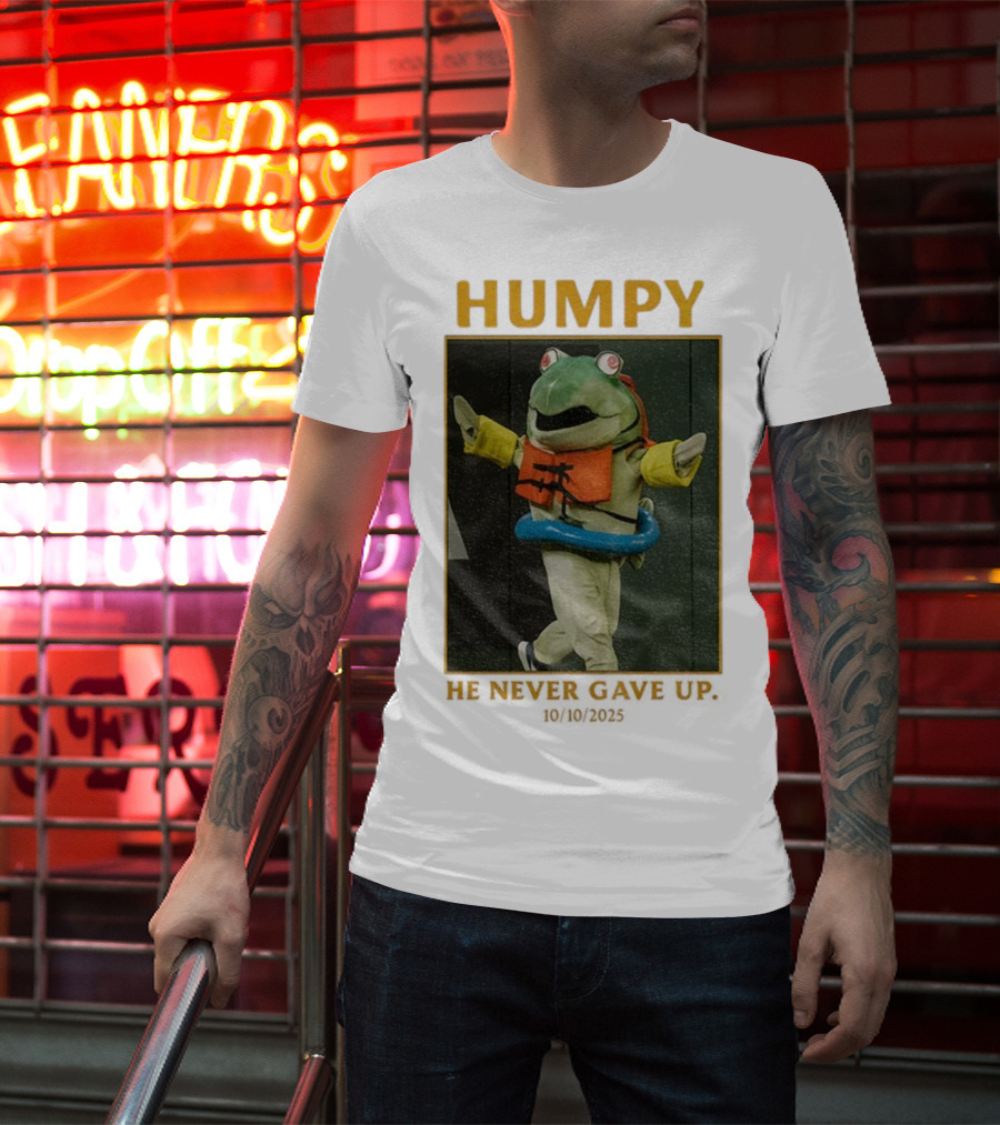 Humpy Salmon He Never Gave Up Seattle Mariners MLB Baseball 10 10 2025 T-Shirt
