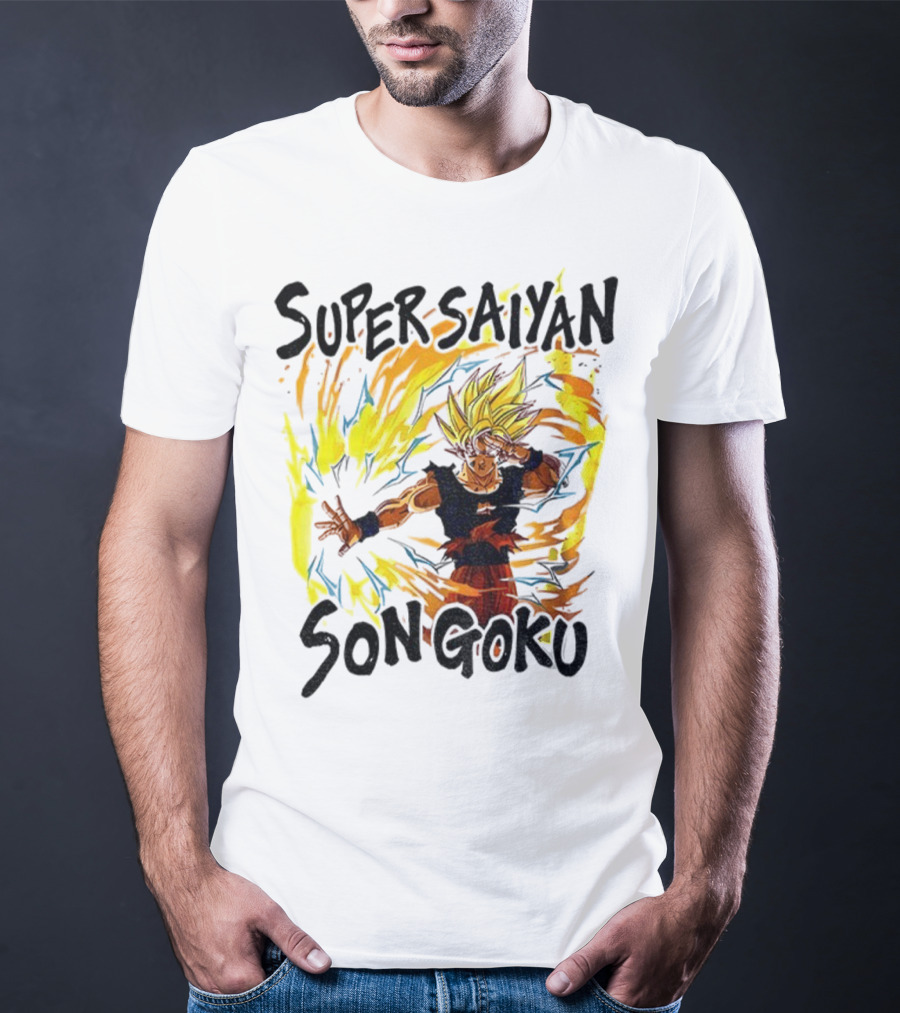 Super Saiyan Son Goku Dragon Ball Flame Aura T-Shirt