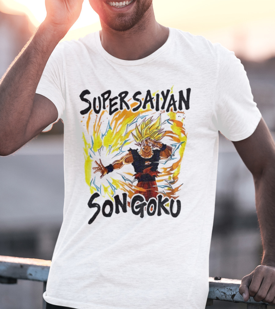 Super Saiyan Son Goku Dragon Ball Flame Aura T-Shirt