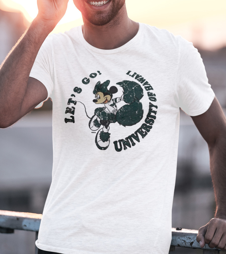 Let’s Go Minnie Mouse University Of Hawai’i Cheerleader T-Shirt