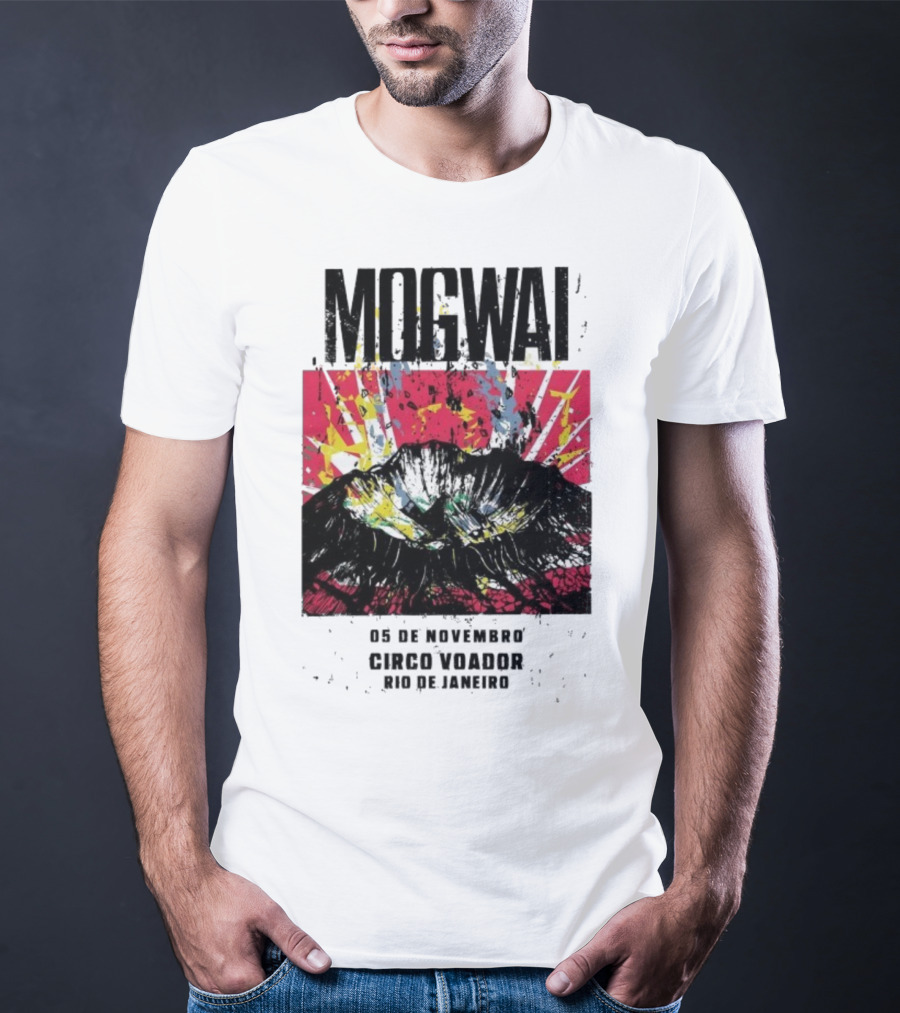 Mogwai Live Circo Voador Rio De Janeiro November 5 2025 Mountain Splash Art T-Shirt