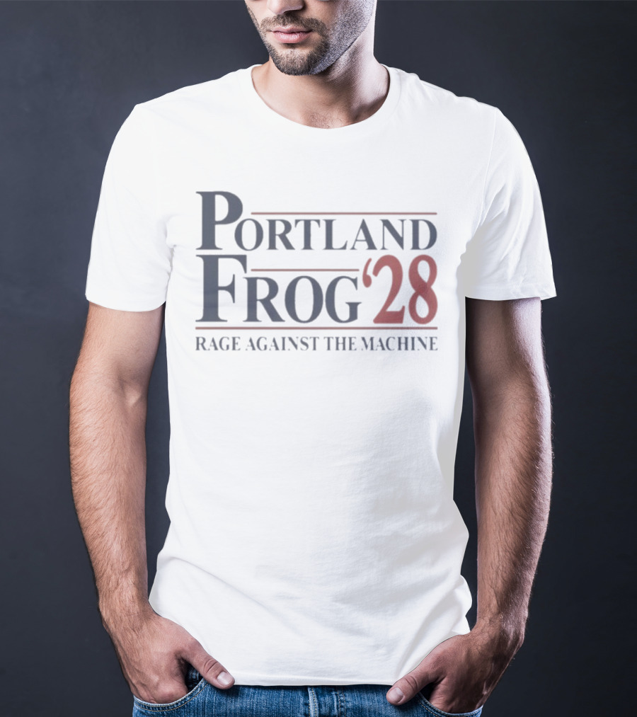 Portland Frog ’28 Rage Against The Machine Retro Style T-Shirt