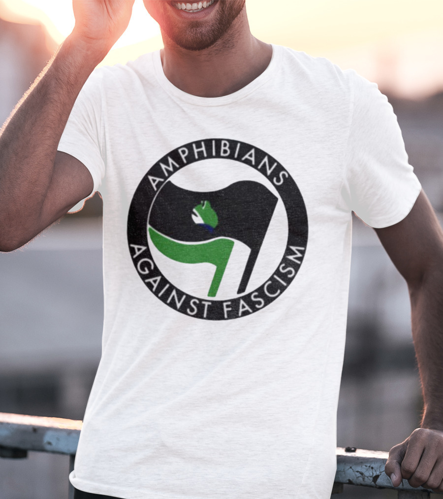 Amphibians Against Fascism Portland Frogs Antifa T-Shirt
